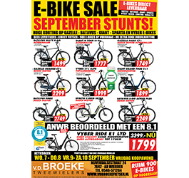 E-bike sale september stunts!!